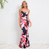 Women Date Dress Summer Sexy Slim Strap Fishtail Skirt