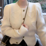 Women Knitwear Autumn and Winter round Neck Love Sweater Loose Knitted Cardigan