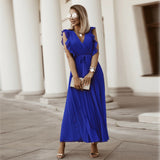 Women Date Dress Chiffon Dress Slim Fit Dress