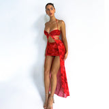 Women Dresses Summer Vacation Casual Sexy round Strap Hip Skirt Suit