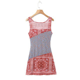 Women Dresses Summer Mesh Vest Dress Sexy Skirt (Xds0414)