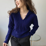 Women Winter Knitted Sweater Loose Autumn Sweater 8t8186