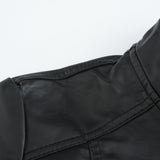Red Leather Jacket Women's Leather Top Long Sleeve Spring and Autumn Thin Jacket