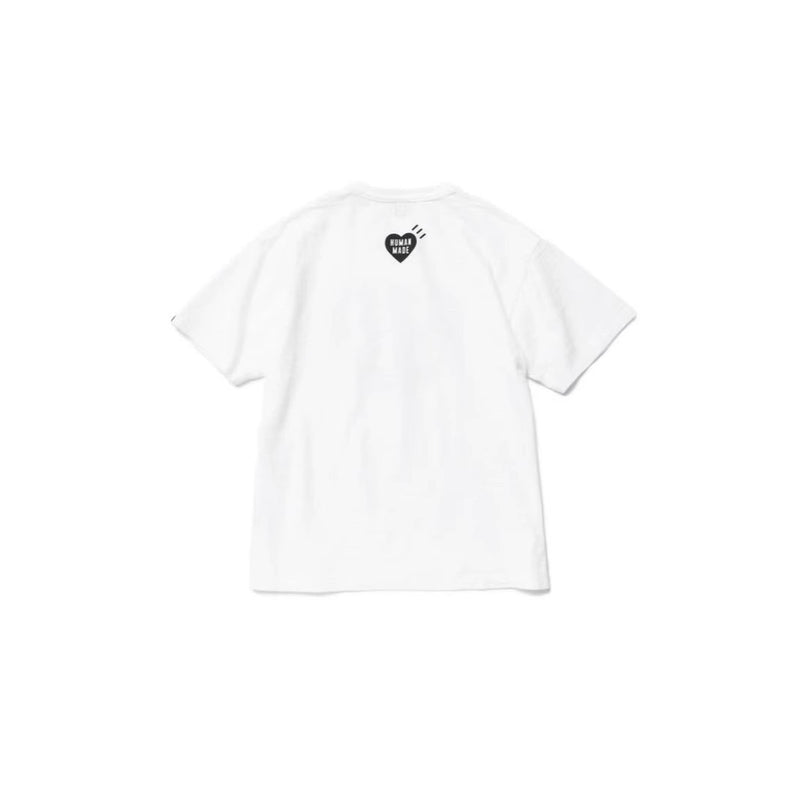 Men T-shirts human green duck swimming crew neck loose print short sleeves