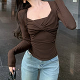 Women Tops Long Sleeve Top Fall/Winter Slim