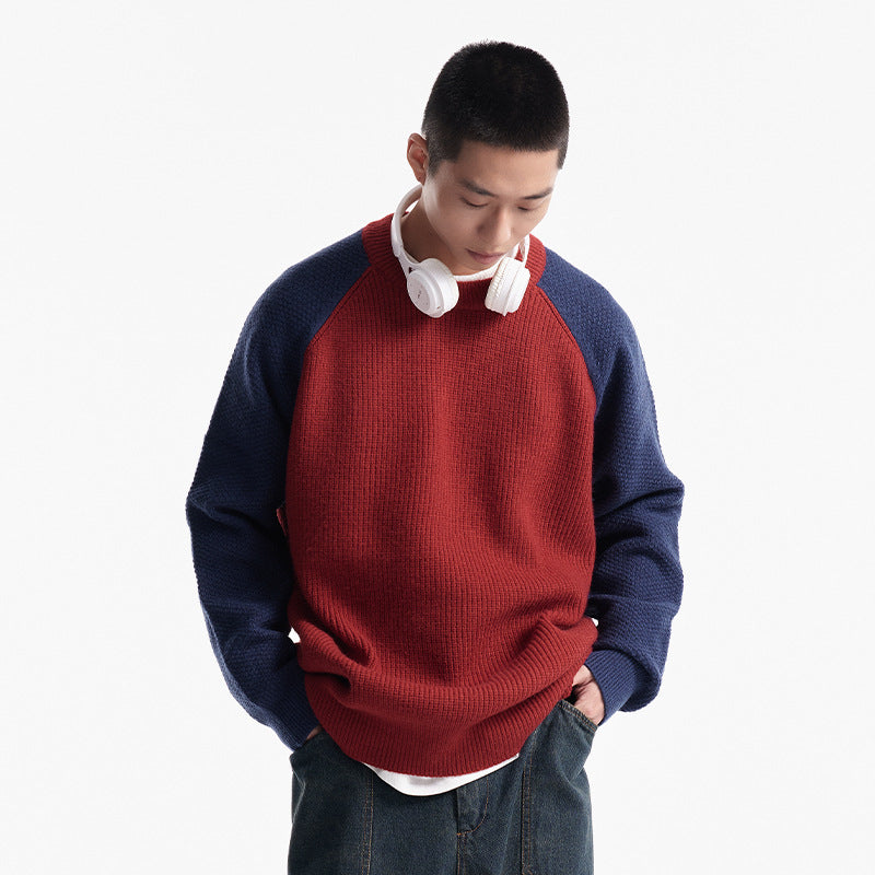 Unisex Winter Cotton Coat Winter Vintage Knitted Top for Men