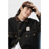 Unisex Jacket Denim Coat Autumn Retro Loose Design Jacket