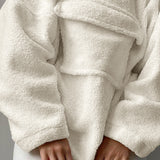 Women Trench Coat Cashmere Hoodie Coat Autumn and Winter Leisure