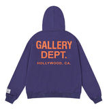 Gallery Dept Hoodie Micro Label Alphabet Slogan Hooded Sweater