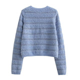 Women Sweater Knitwear Autumn and Winter Sweater Coat Women's Hollow Knitted Cardigan