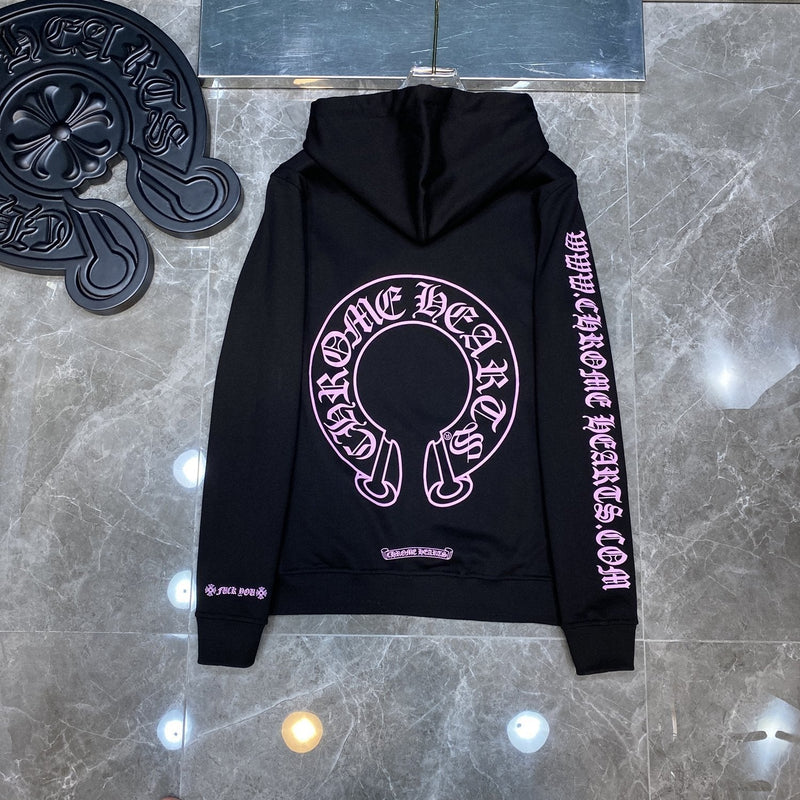 Chh Chrome Hearts Hoodie horseshoe LOGO Sanskrit alphabet hooded sweater