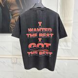 Men T-shirts KISS Band 9697 Printed Vintage Washed Old Short Sleeves