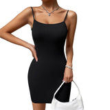Women Dress Spring and Summer Sexy Backless Skirt Sleeveless Sling Dress