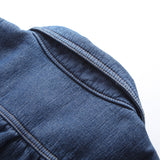 Women Jacket Autumn Winter Retro Denim Shirt Women Loose and Warm Coat