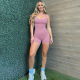 Women Jumpsuit Summer Sexy Backless Slim Fit Sleeveless Jumpsuit (Hawthaw0412)