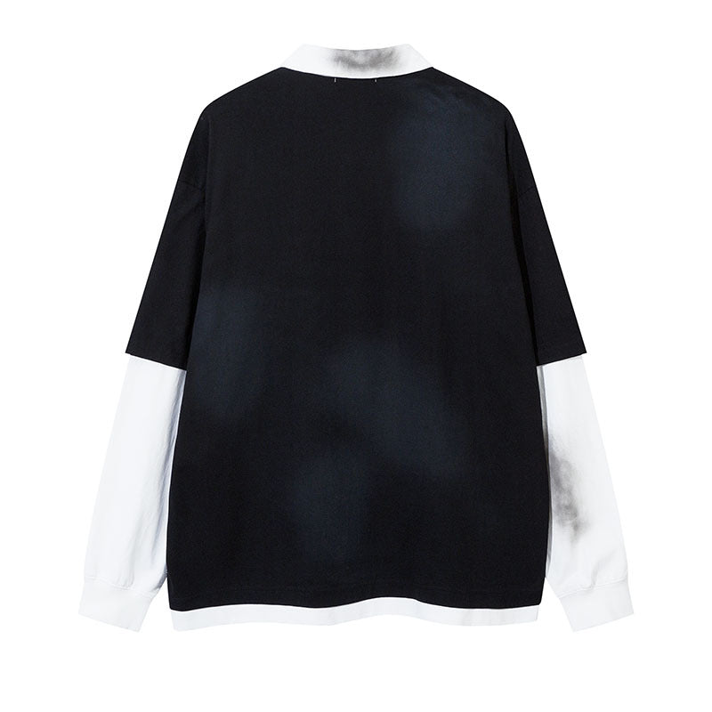 Unisex Vintage Shirt Long Sleeve T-Shirt Top Men