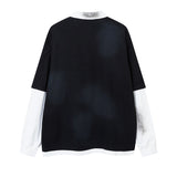 Unisex Vintage Shirt Long Sleeve T-Shirt Top Men