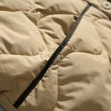 Unisex Winter Cotton Coat Baseball Collar down Jacket Vintage Liner down Jacket