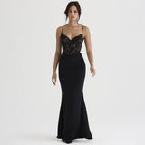 Women Dresses Sling Lace V-neck Dress