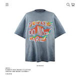 American vintage street T-shirt pure cotton retro men's and women's summer loose