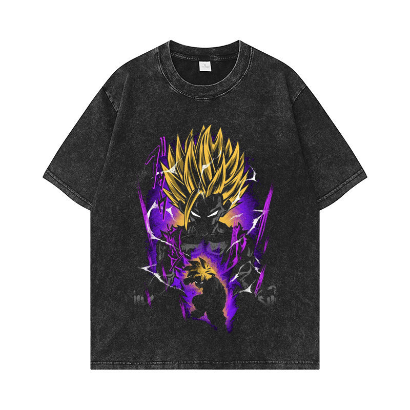 Washed Old T-Shirt High Street Summer Men's Top