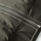 Unisex Winter Cotton Coat Winter Baseball Uniform Cotton-Padded Clothes Retro Loose Pockets Decorative Cotton-Padded Clothes