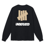 UNDEFEATED T Shirts Pure cotton men's and women's loose long sleeves