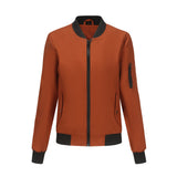 Women's Trench Coat Spring and Autumn Thin Flight Jacket Women's Casual Long Sleeve Coat Women's Loose Lapel Baseball Uniform