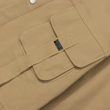 Women Jacket Casual Retro Autumn Solid Color Pocket Decorative Jacket