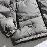 Unisex Winter Cotton Coat Stand-up Collar down Jacket Vintage Zipper Pocket down Jacket