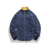 Unisex Jacket Vintage Amekaji Corduroy Jacket Men's Baggy Coat