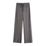 Women Sweatpants Straight-Leg Pants Spring/Summer Loose Wide-Leg Pants Casual Pants