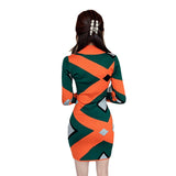 Women Maxi Dress Autumn and Winter Turtleneck Knitted Dress