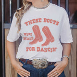 New Girls Retro Style Western Graphic Tees Summer Short