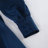 Women Dress Elegant Stand Collar Hip Skirt Women's Autumn and Winter Dress Dress