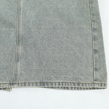 Women Long Skirt Denim Skirt Split Pocket A- line Skirt