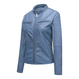 Red Leather Jacket Casual Leather Clothing Coat