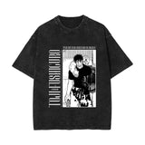 Anime Washed Retro Short Sleeve T-Shirt