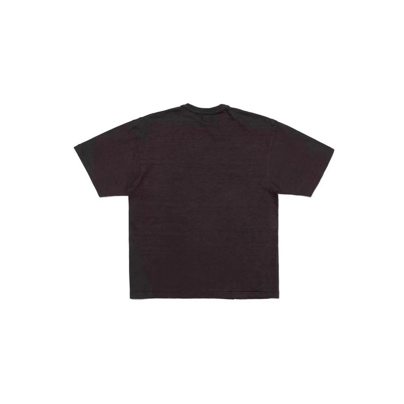 Mens T-shirts HUMAN Letter Print Short Sleeve Loose T-Shirt