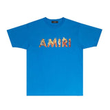 Amiri T Shirts Fashion Brand T Shirt Short Sleeve T-shirt Blouse