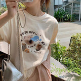 Women Oversized Streetwear Graphic Tees Korean Kawaii