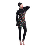 Muslim Bathing Suits Swimsuit Three-Piece High Elastic Swimsuit Beachwear with Hat