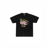 Mens T-shirts Summer Human Duck Back Pattern Printed T-Shirt