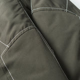 Unisex Winter Cotton Coat Winter Baseball Uniform Cotton-Padded Clothes Retro Loose Pockets Decorative Cotton-Padded Clothes