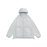 Unisex Jacket Waterproof Exercise Hooded Coat Men and Women Couple Loose Top Jacket