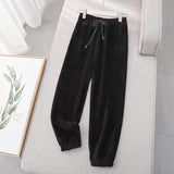Women Sweatpants Fall/Winter Ankle Banded Pants Loose Casual Pants