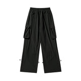 Women Sweatpants Multi-Pocket Workwear Sweatpants Loose Wide-Leg Casual Pants
