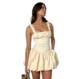 Women Dresses Spring Slip Dress Tulle Tutu Dress (Csm202403)