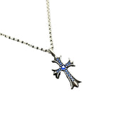 Chrome Hearts Necklace Vintage Cross Necklace with Diamonds for Men and Women