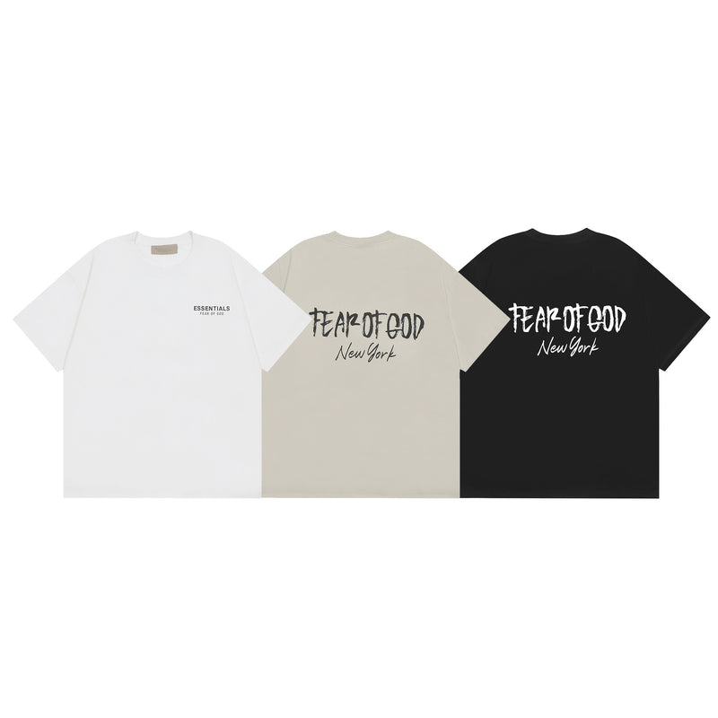 Men T-shirts ESSENTIALS New York American Loose Short Sleeves